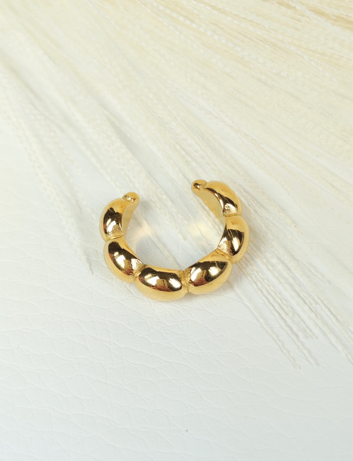 Ear Cuff acciaio dorato nuvola