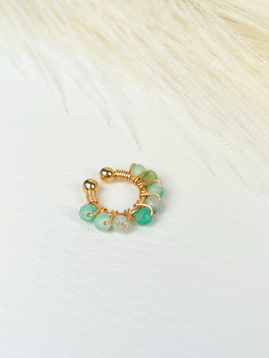 Ear Cuff perline turchesi