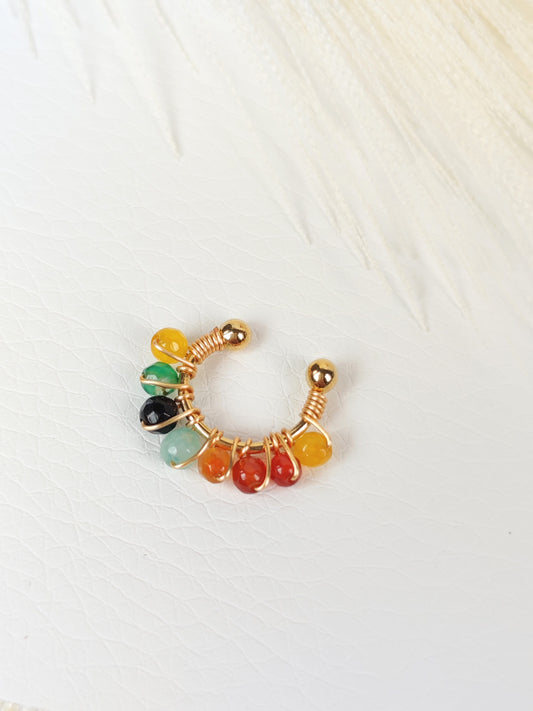 Ear Cuff perline colorate