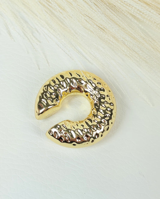 Ear Cuff acciaio big martellato