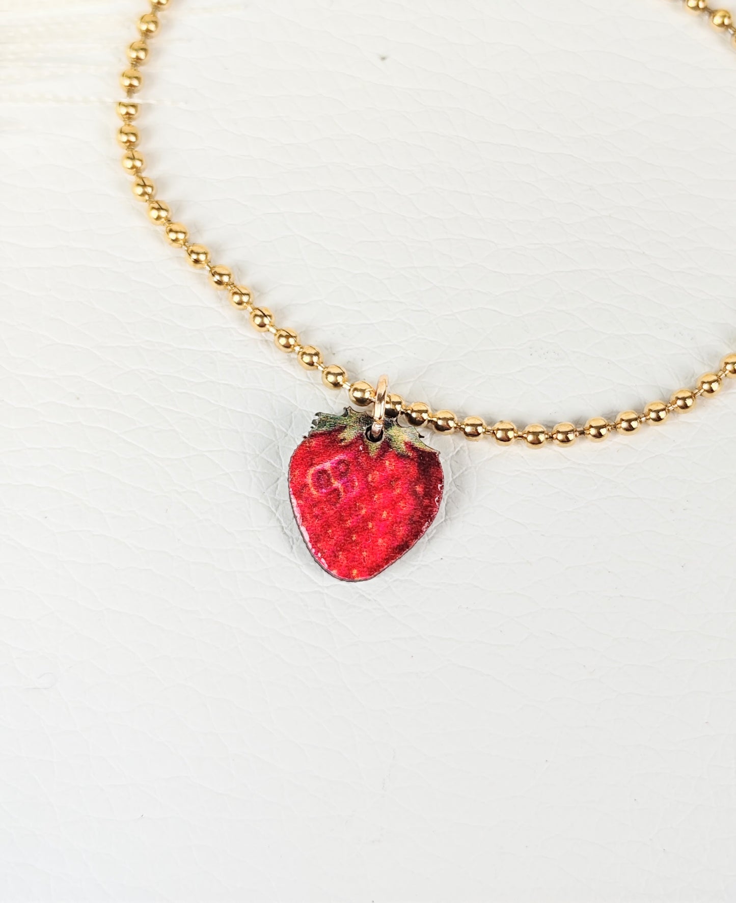 Bracciale acciaio "fragolina"