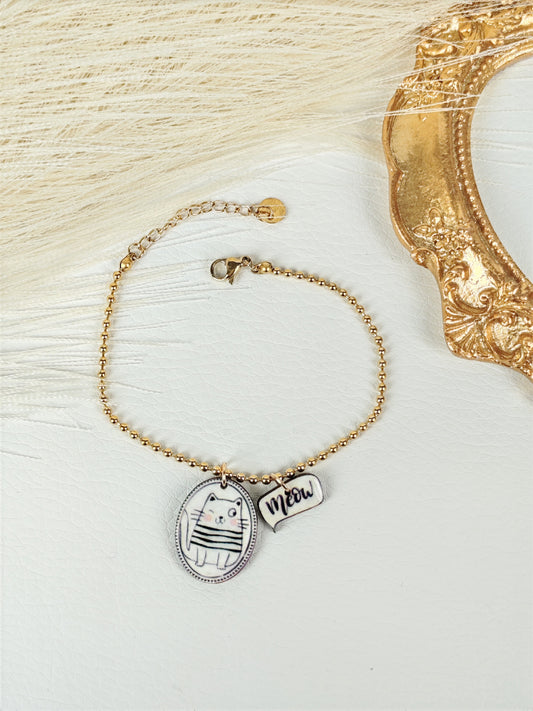 Bracciale acciaio Gatto 02