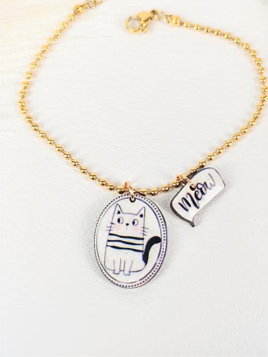 Bracciale acciaio Gatto 03