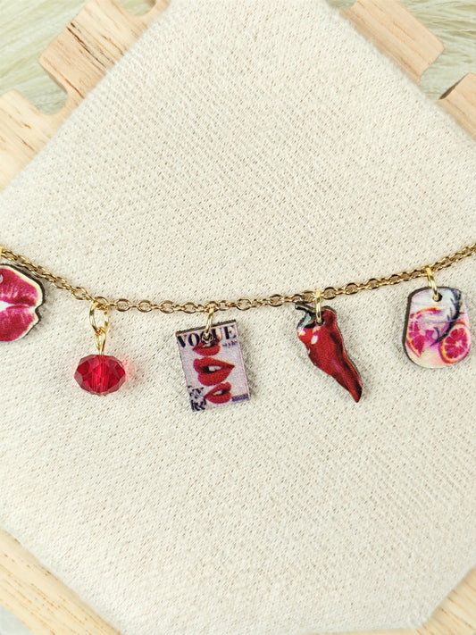 Collana in acciaio "Serata tra amiche"