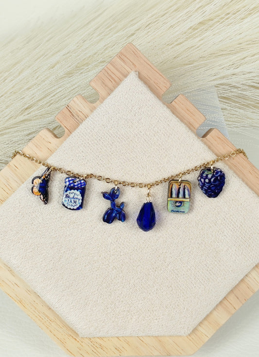 Collana in acciaio "Nel blu dipinto di blu"