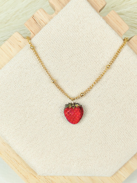 Collana in acciaio Fragolina