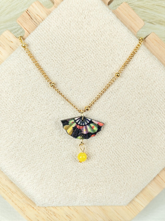 Collana in acciaio Ventaglio Giapponese 02