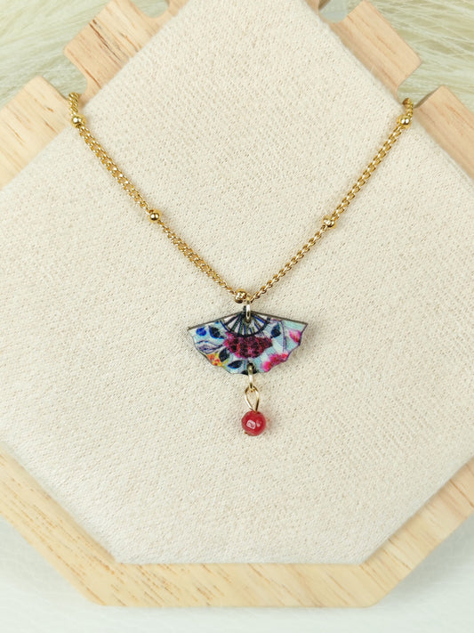 Collana in acciaio Ventaglio Giapponese 03