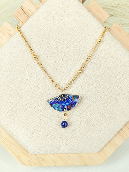 Collana in acciaio Ventaglio Giapponese 07