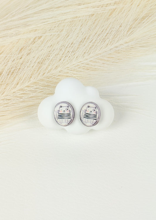 Orecchini a lobo gatto 3