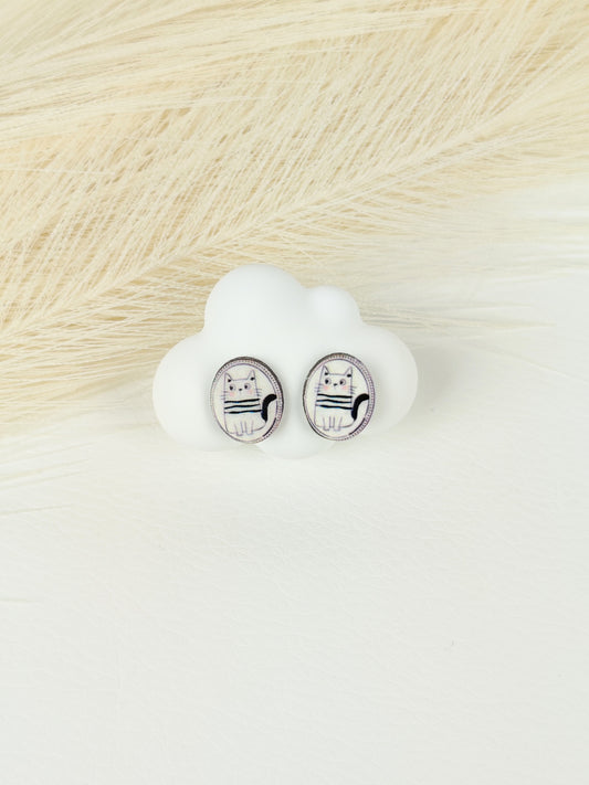 Orecchini a lobo gatto 2