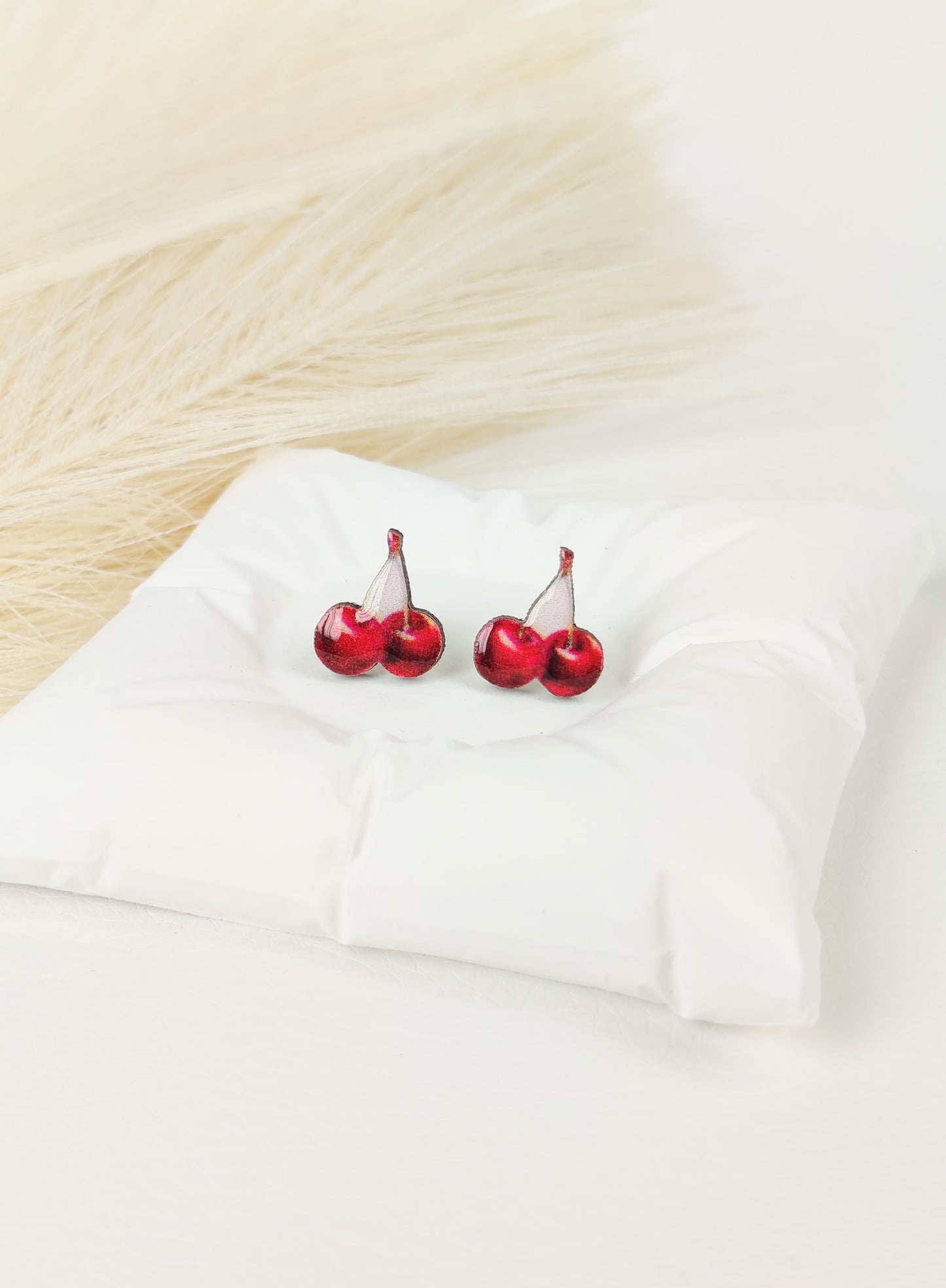 Orecchini a lobo ciliegie