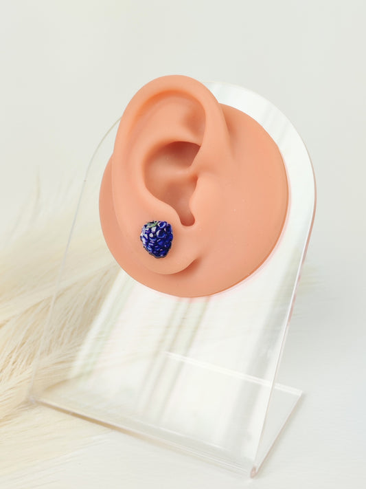 Orecchini a lobo marmellata di more