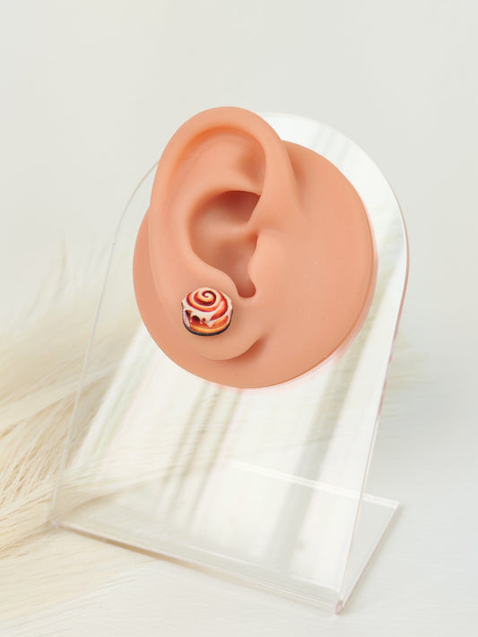 Orecchini a lobo cinnamon roll