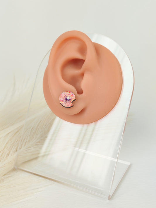 Orecchini a lobo donut zucchero