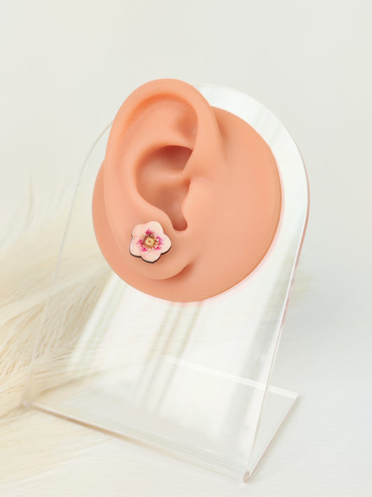 Orecchini a lobo fiore