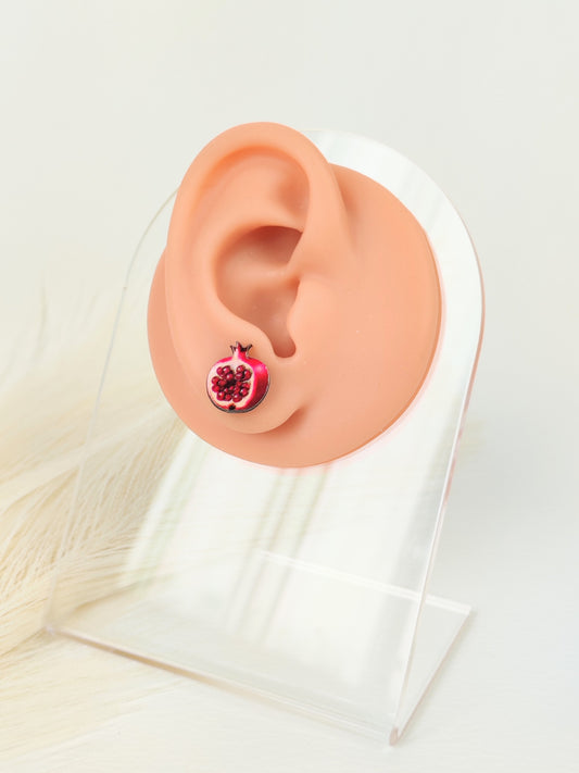 Orecchini a lobo melograno