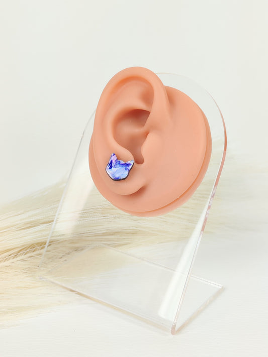 Orecchini a lobo Gatto viola