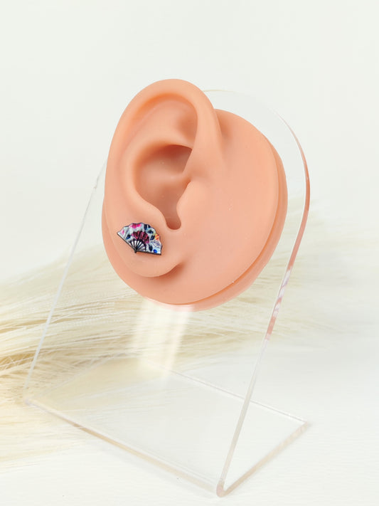 Orecchini a lobo ventaglio giapponese 5