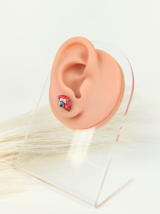 Orecchini a lobo ventaglio giapponese 8