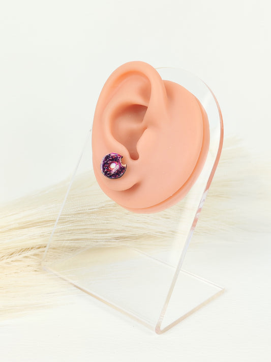 Orecchini a lobo donut cioccolato