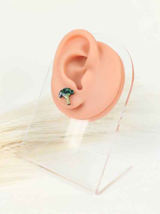 Orecchini a lobo broccoli