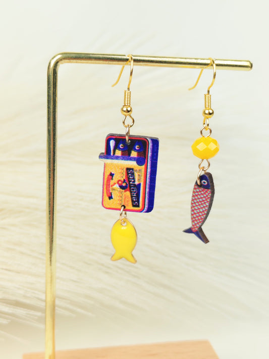Orecchini Sardine Yellow