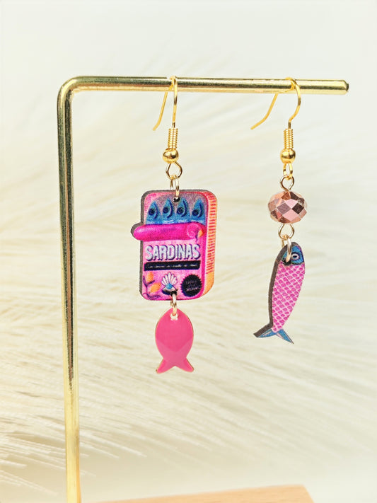 Orecchini Sardine Rosa
