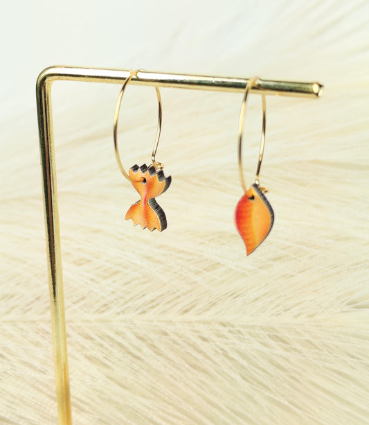 Orecchini a cerchio i love pasta