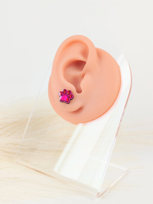 Orecchini a lobo cane fucsia