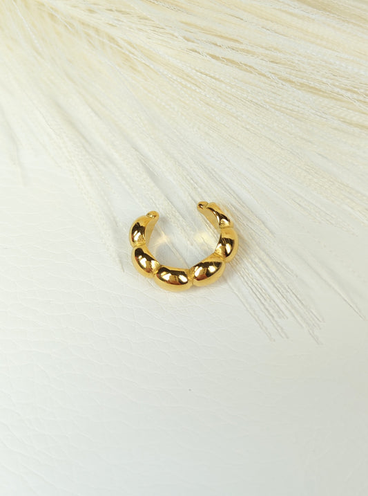 Ear Cuff acciaio dorato nuvola