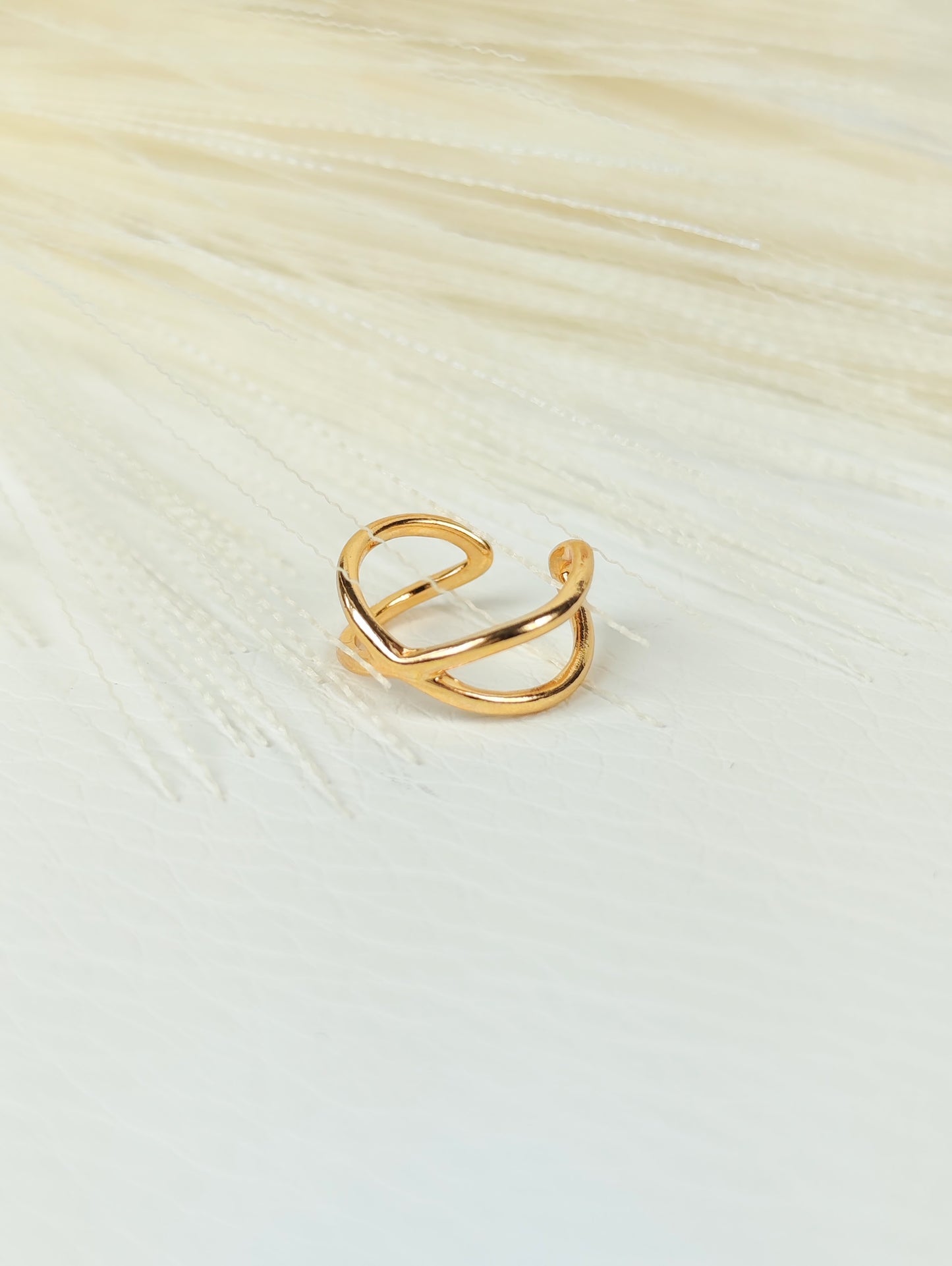 Ear Cuff acciaio dorato sottile