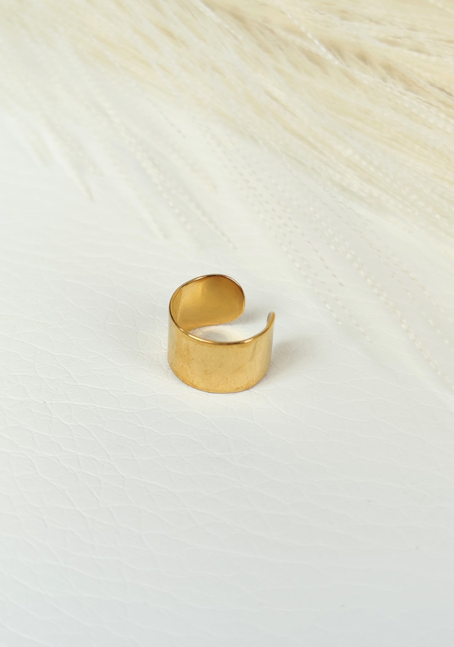 Ear Cuff acciaio dorato polsino