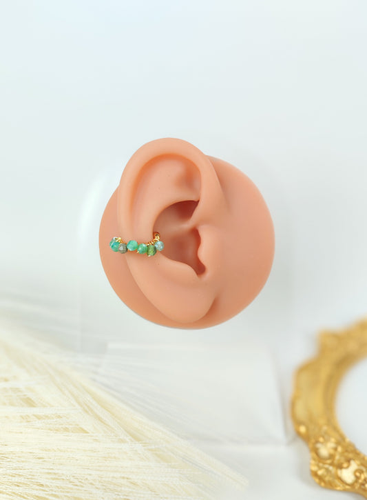 Ear Cuff perline turchesi
