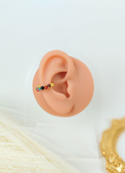 Ear Cuff perline colorate