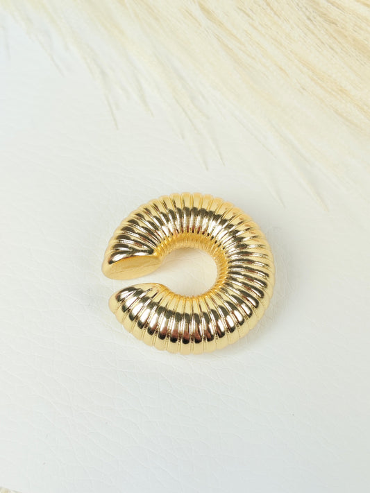 Ear Cuff acciaio big zigrinato