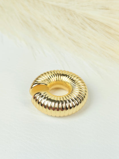 Ear Cuff acciaio big zigrinato