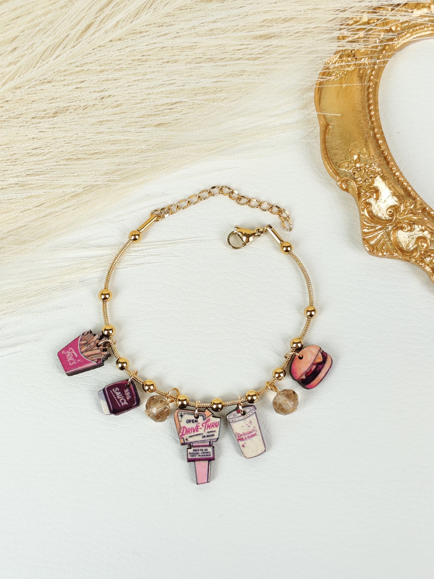 Bracciale acciaio "Fast Food"