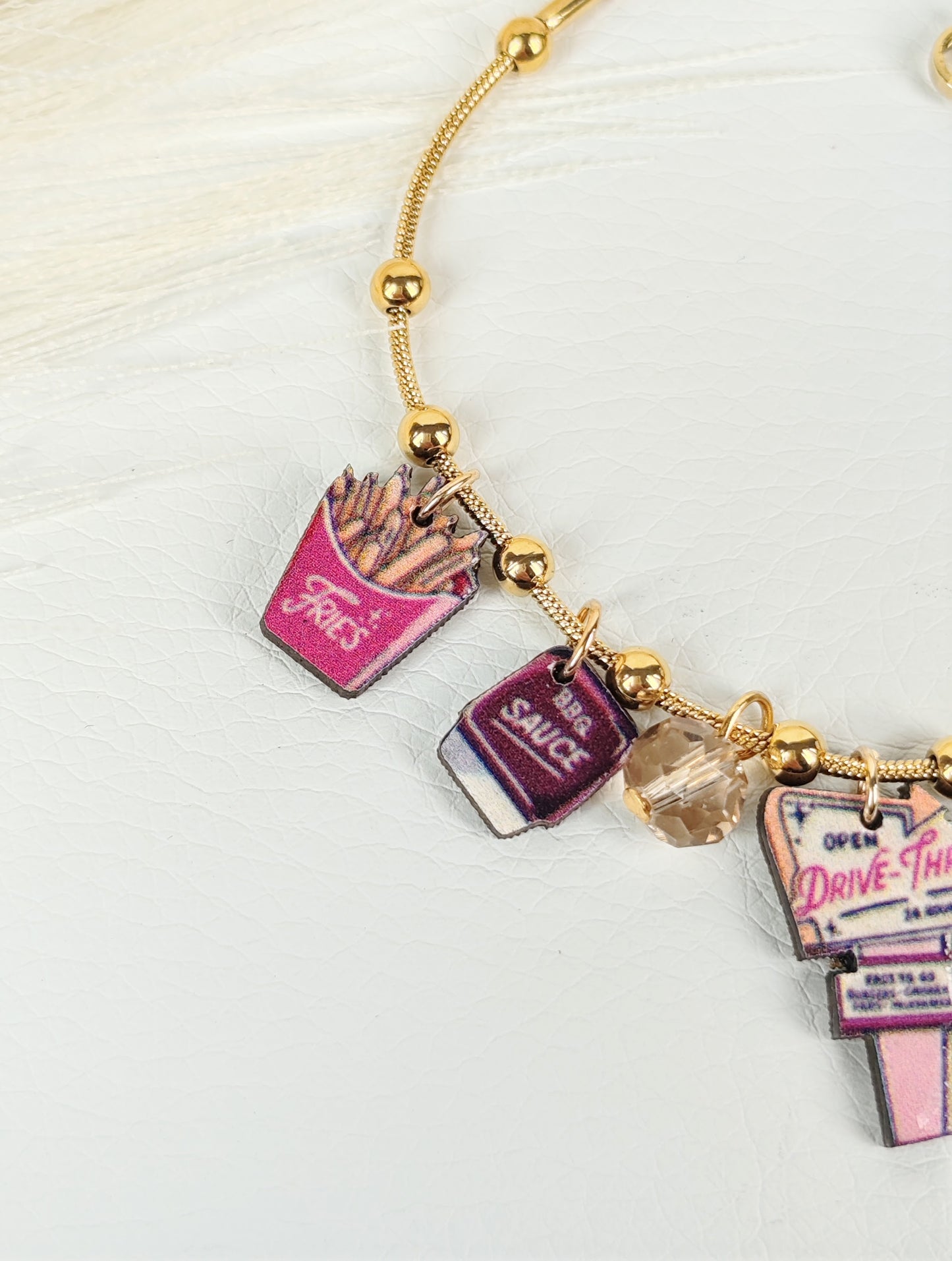 Bracciale acciaio "Fast Food"