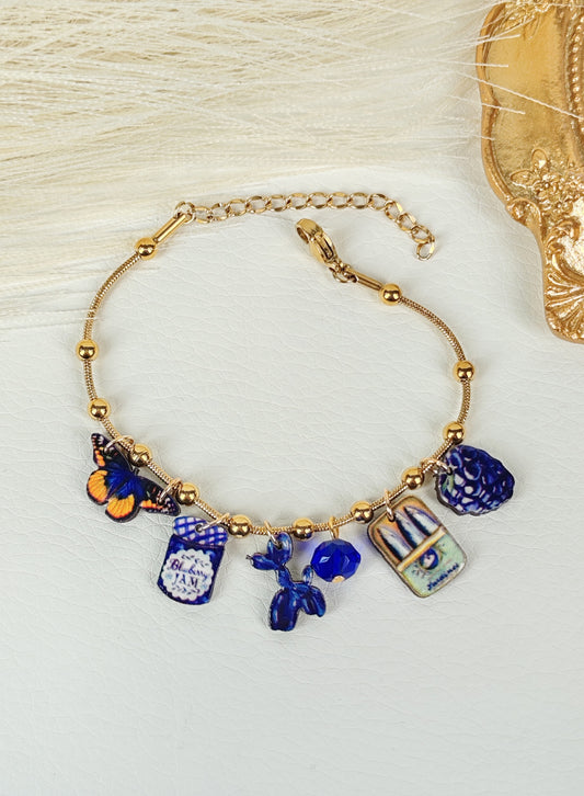 Bracciale acciaio "Blu dipinto di Blu"