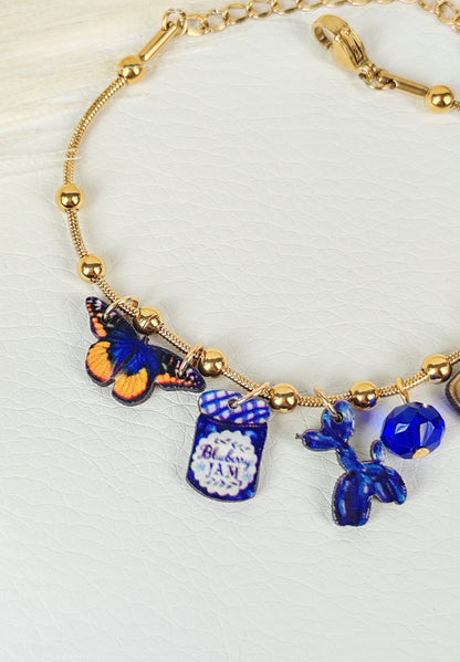 Bracciale acciaio "Blu dipinto di Blu"