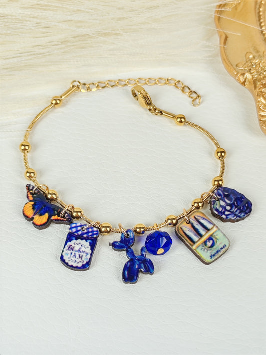 Bracciale acciaio "Blu dipinto di Blu"