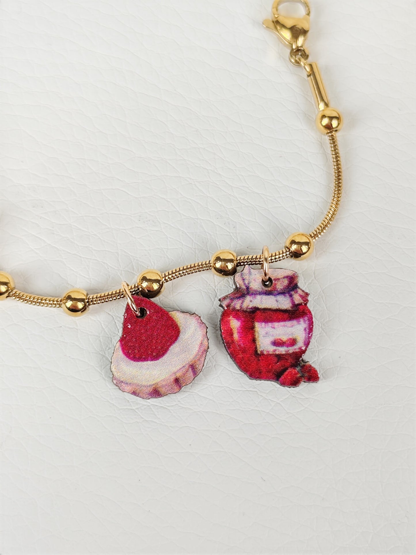 Bracciale acciaio "Strawberry cake"