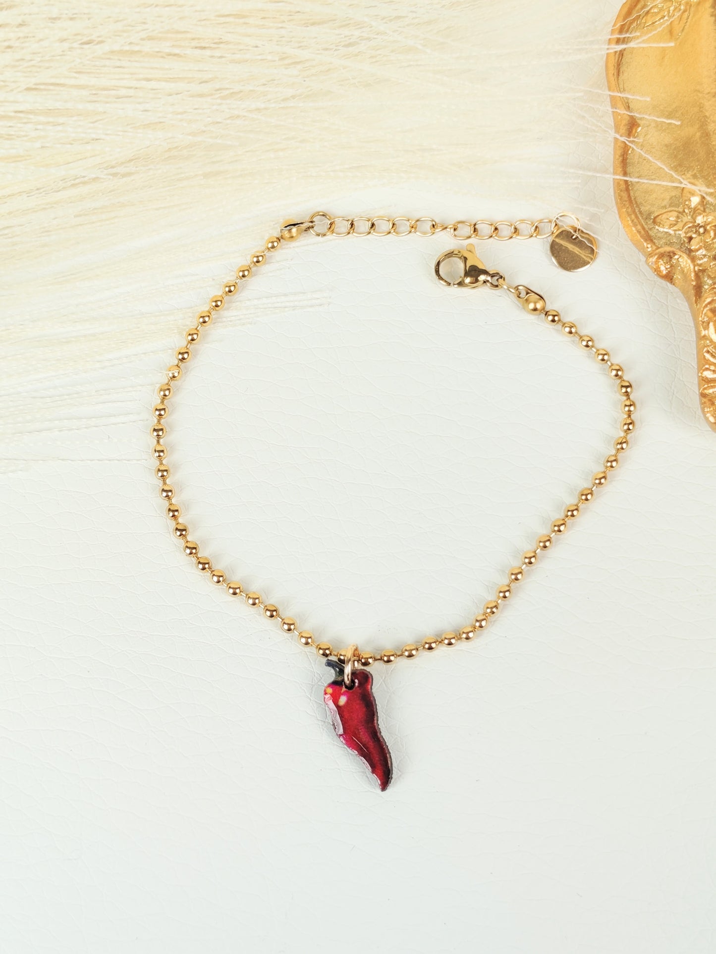 Bracciale acciaio "peperoncino"