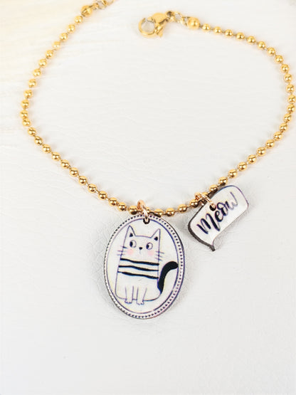 Bracciale acciaio Gatto 03