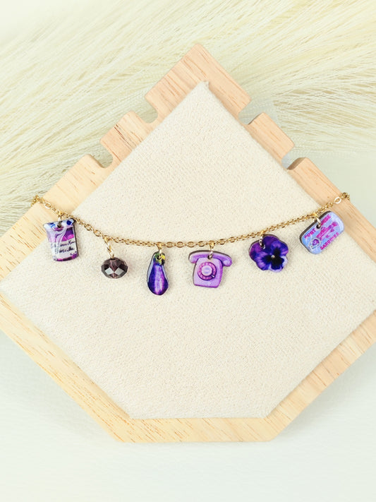 Collana in acciaio "Viola"