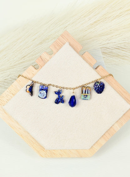 Collana in acciaio "Nel blu dipinto di blu"