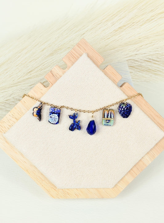 Collana in acciaio "Nel blu dipinto di blu"