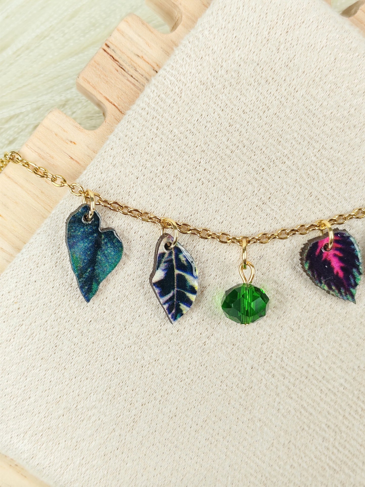 Collana in acciaio "Pollice verde"