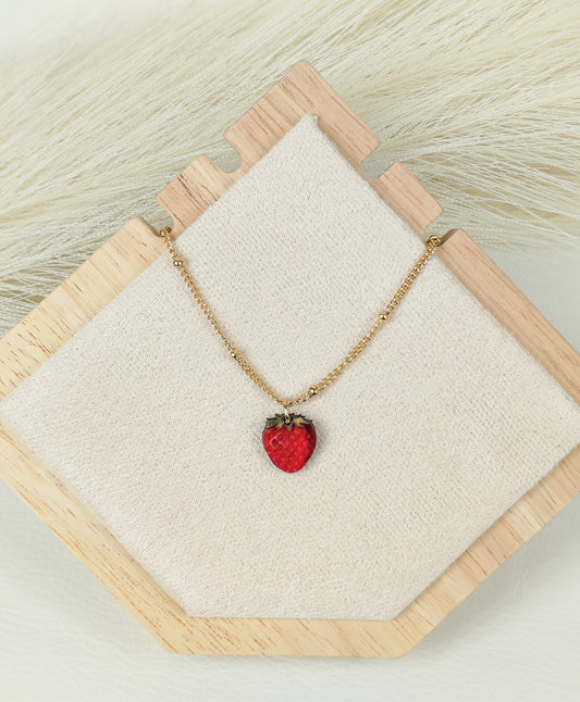 Collana in acciaio Fragolina